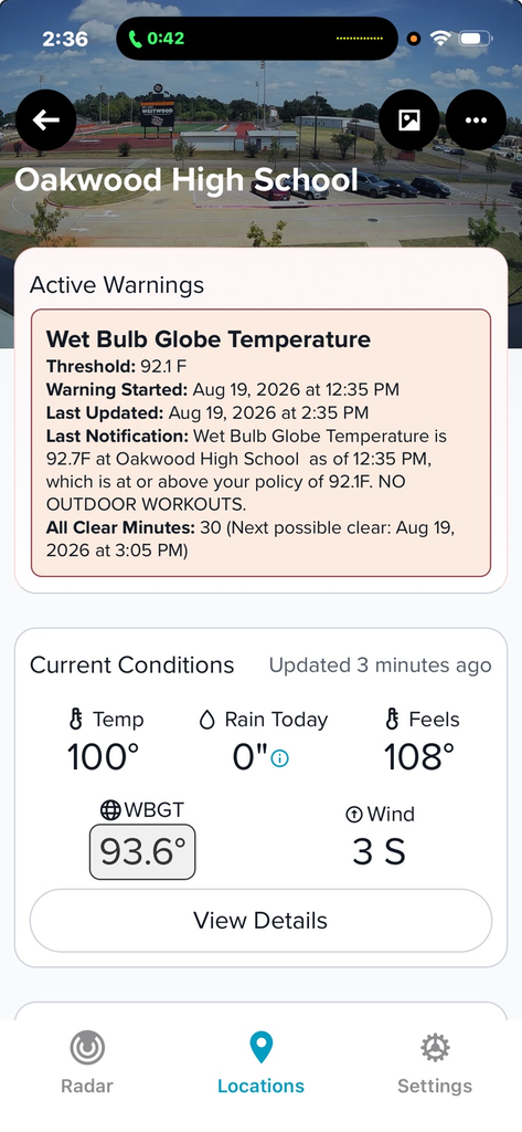 Wet Bulb Reading