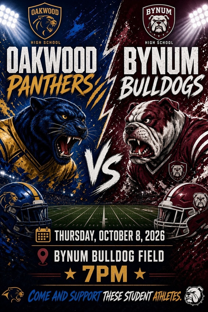 Oakwood Varsity Football vs Bynum