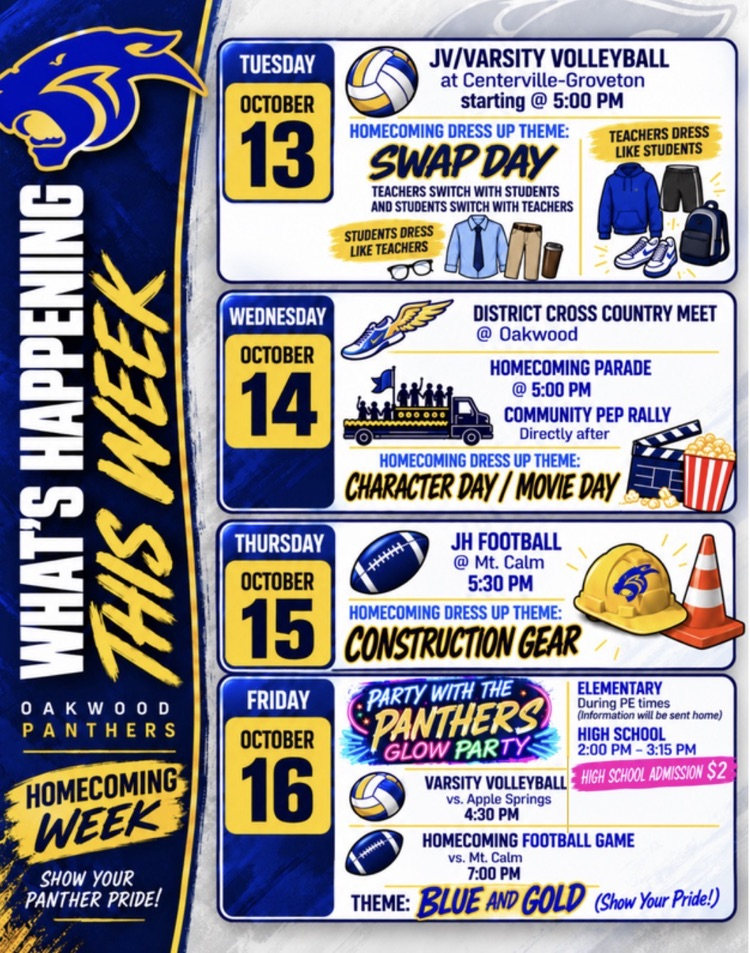 weekly schedule