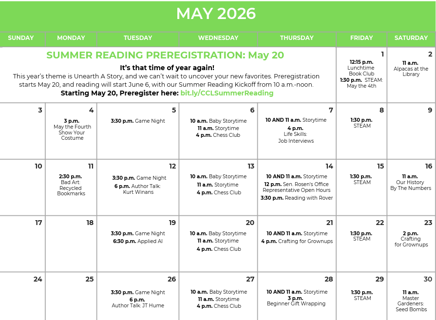 May Calendar