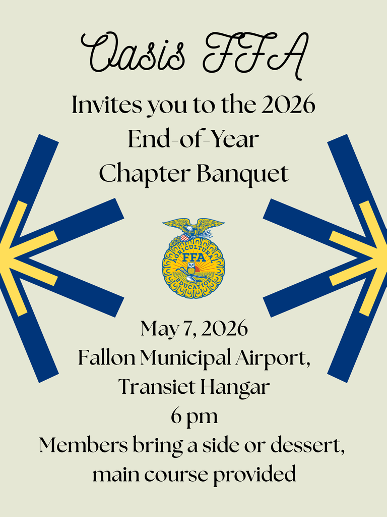 Flyer with banquet details