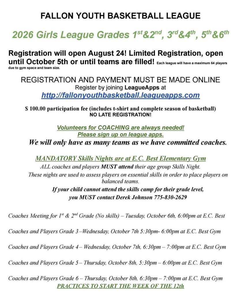 Basketball League Sign Ups