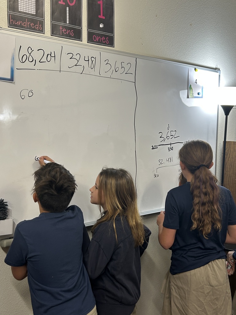 Kids doing math