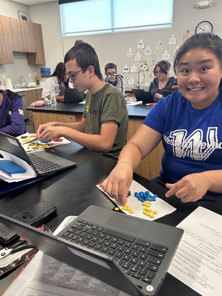 Kids doing A scince lab with candy
