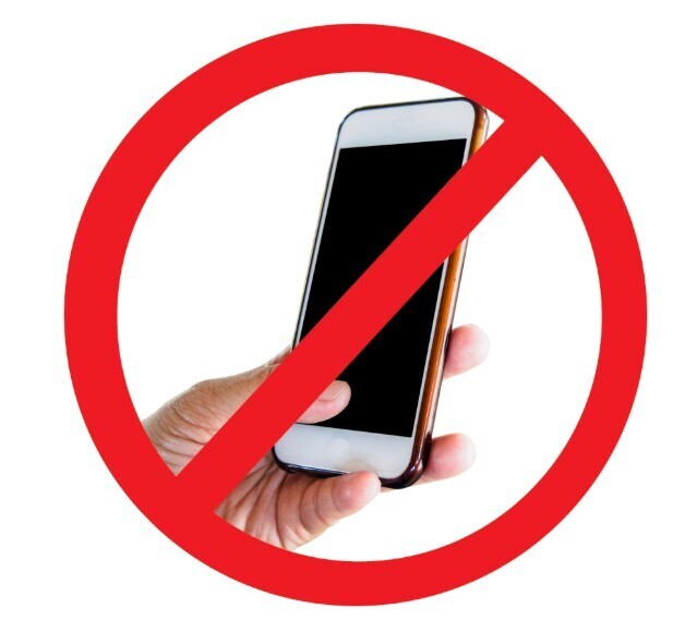 no cell phones