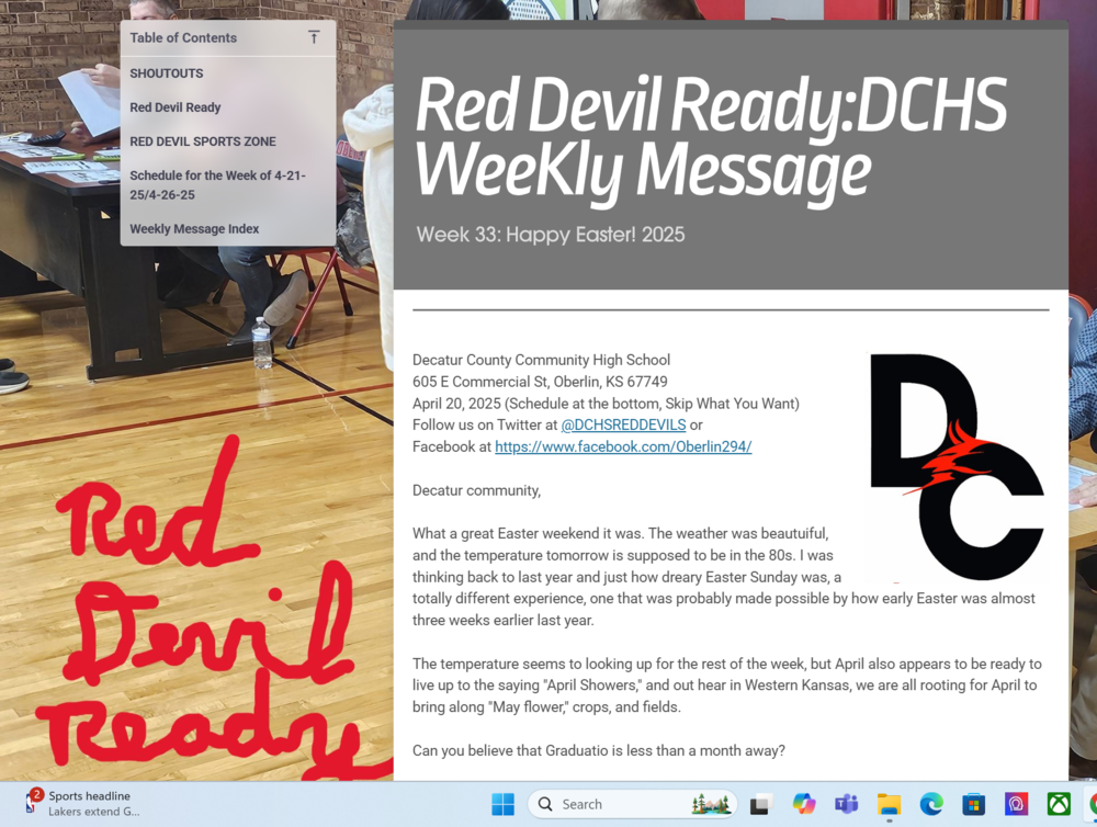 Weekly Message #33