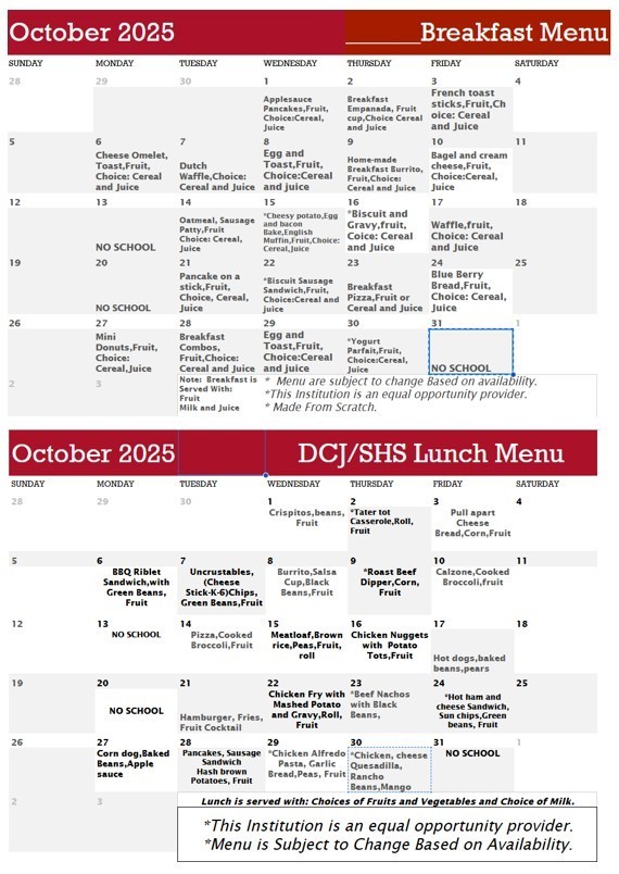 menus