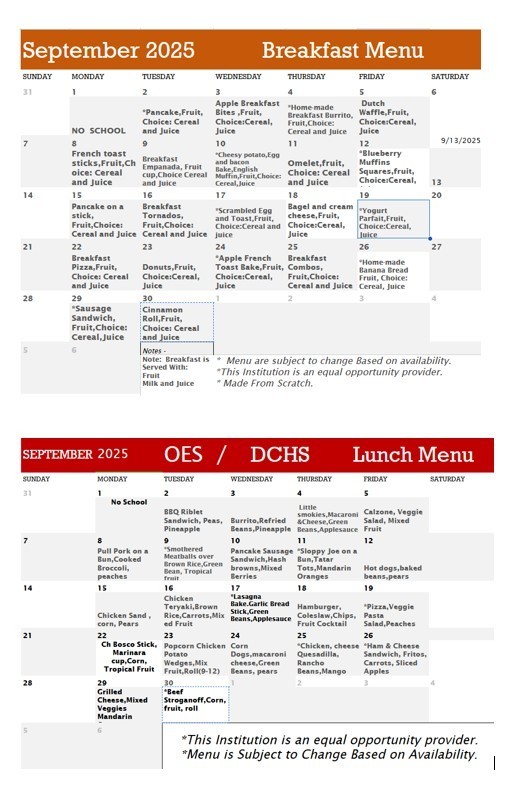 menus