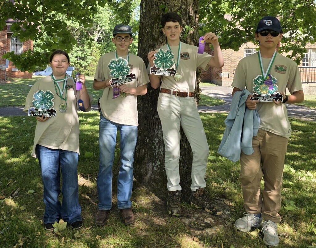 WJT Jr. High First Team Group Picture with Awards