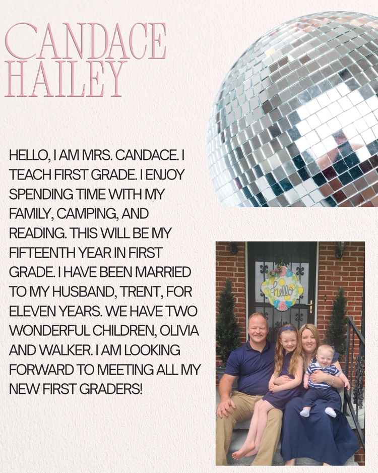 Candace Hailey Info Sheet