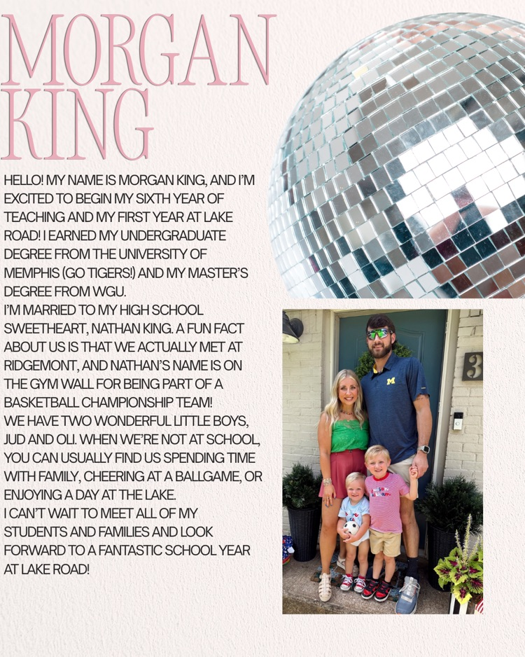 Morgan King Info Sheet