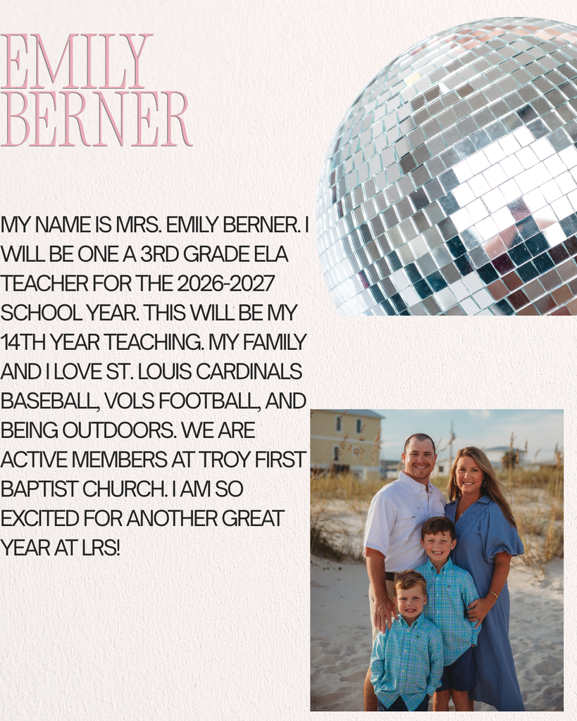 Emily Berner Welcome Pic