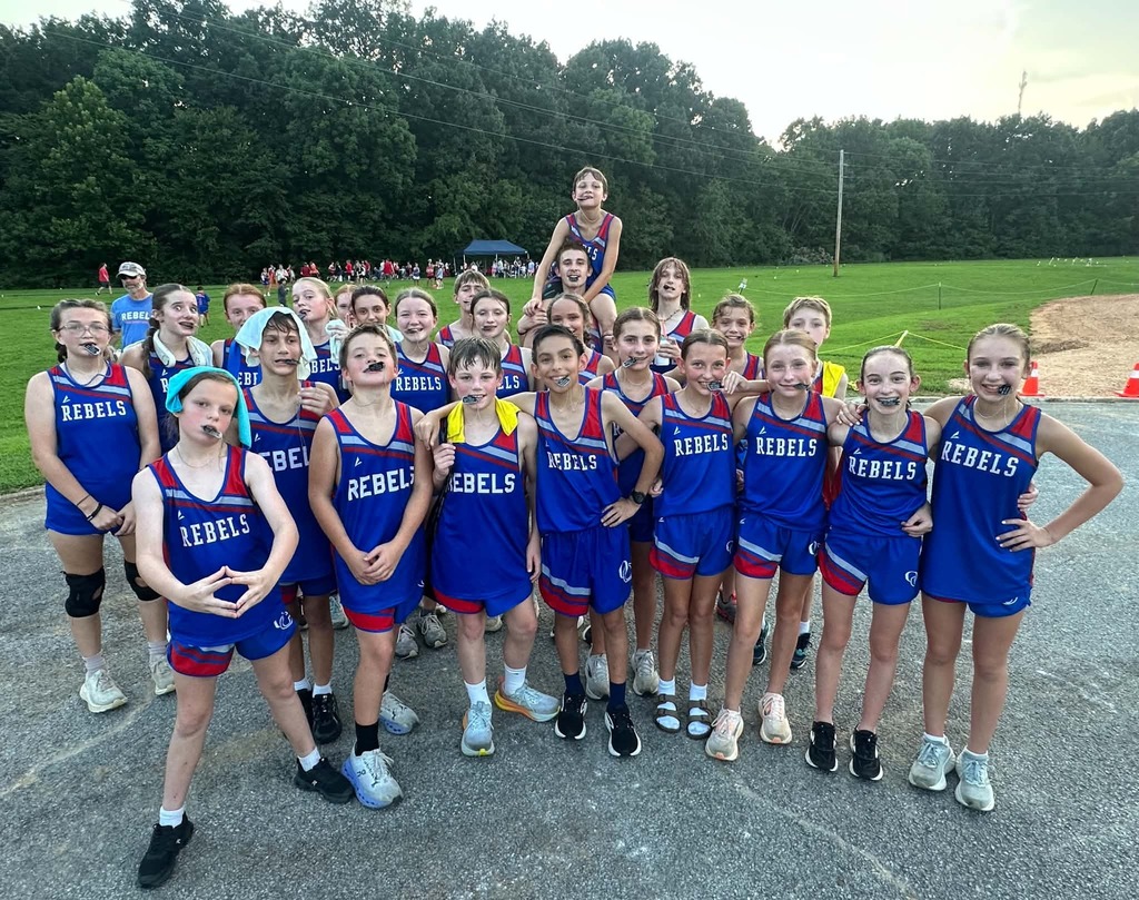 Group picture of Cross Country team from OCMS.