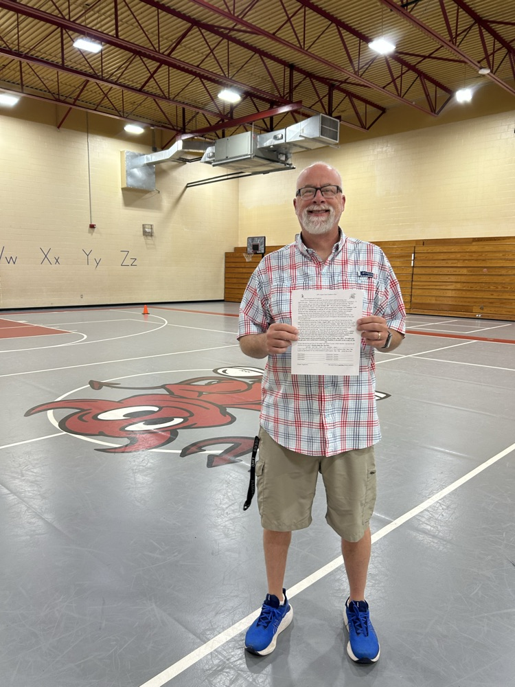 Coach Pirtle with devil dasher form