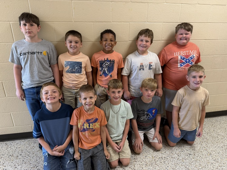 3rd grade boys posed for a group picture 