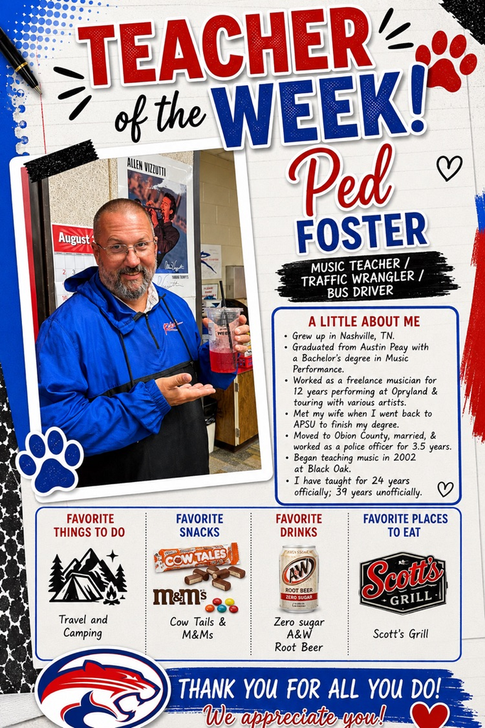 teacher of the week Ped