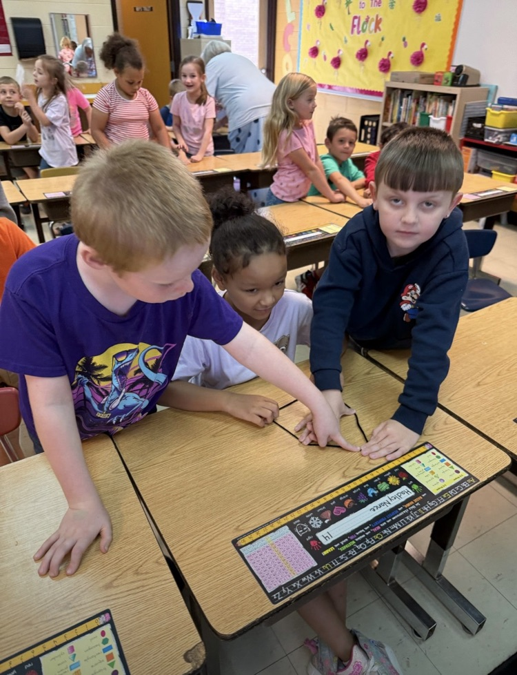 first grade students Mrs. Laura’s class