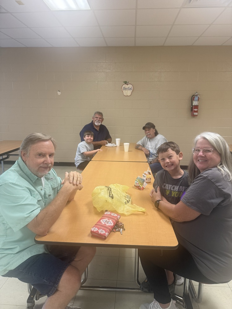 smiles at the Grandparents Day breakfast