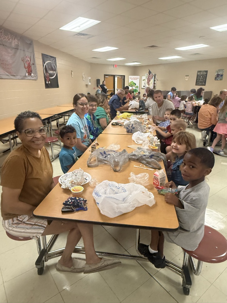 smiles at the Grandparents Day breakfast