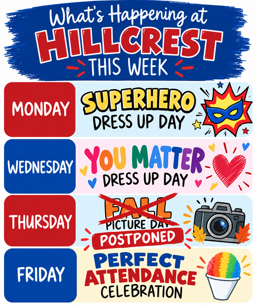 Fall picture day postponed sign