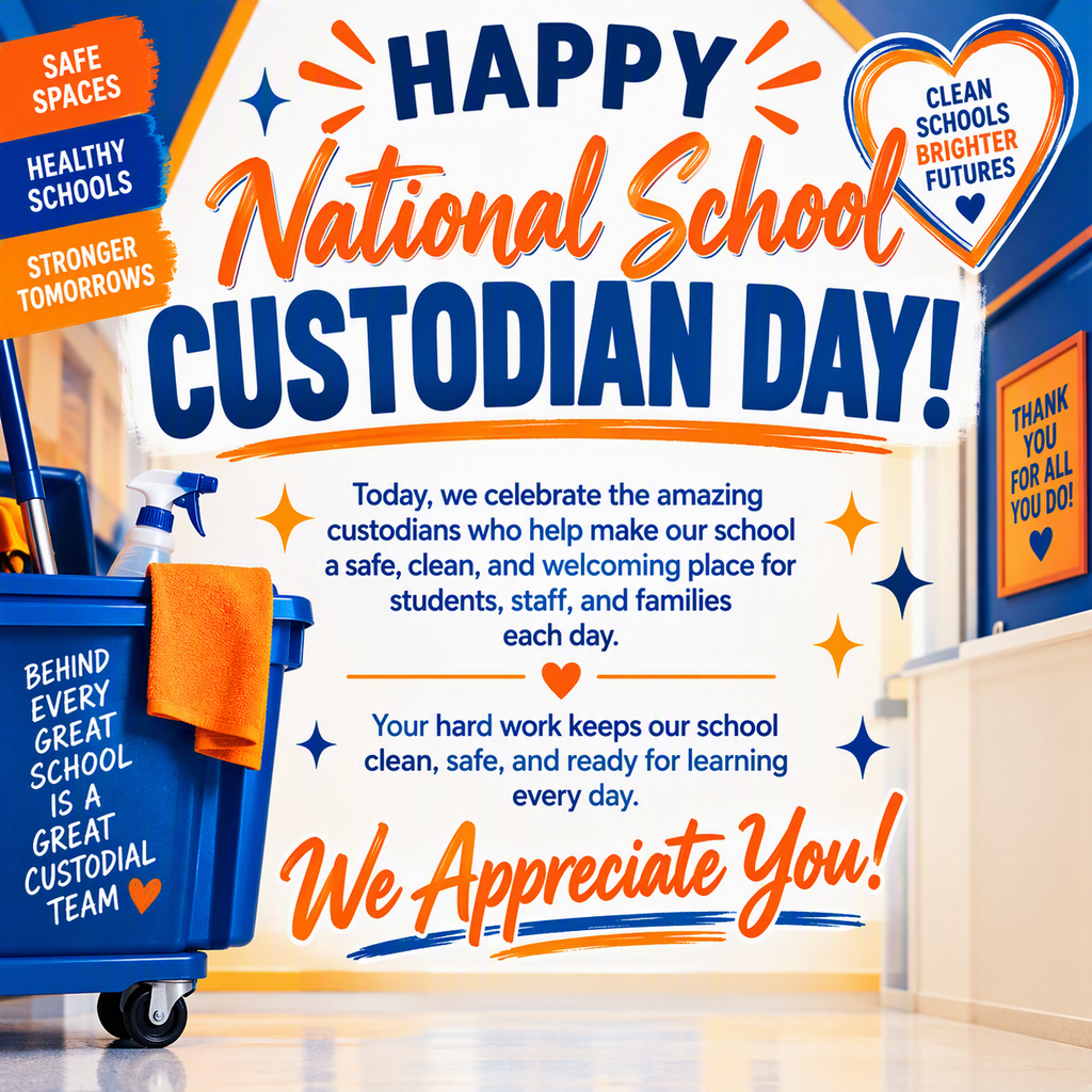 We are thankful for our school custodians!