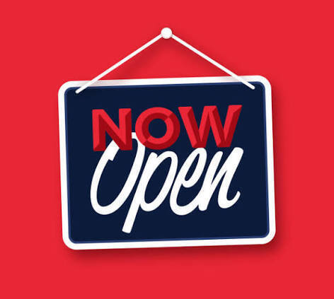 now open