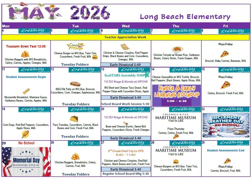 LBE Calendar May