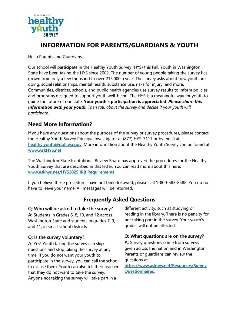 healthy youth survey - page 1