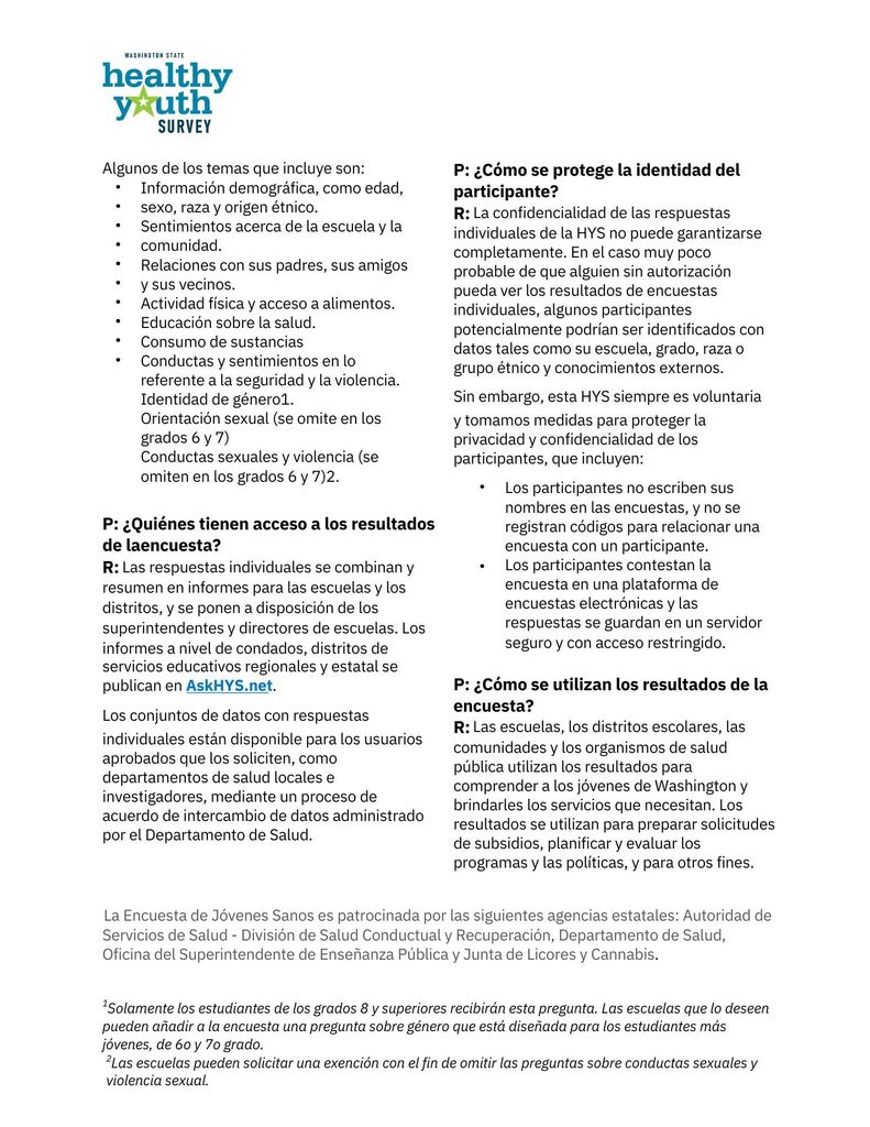 HYS 2025 PARENT/GUARDIAN & STUDENT LETTER SPANISH PAGE 2