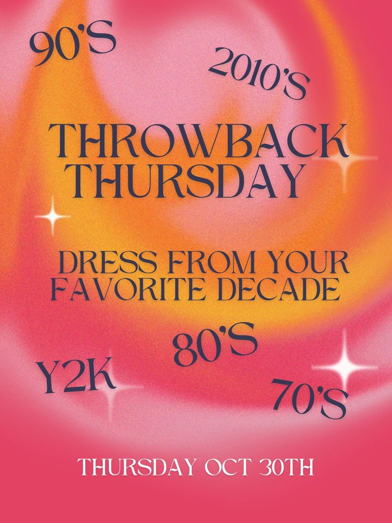 📜 THURSDAY: Throwback Thursday! Retro vibes only!