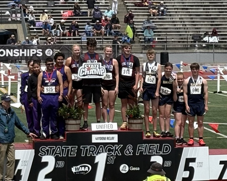 unified relay on the podium