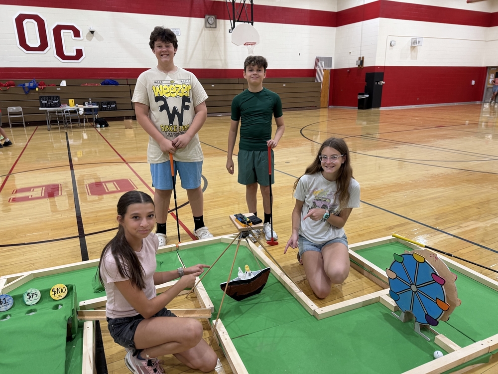 OCIS campers build mini golf courses using engineering principles they learned during a unique summer camp program. 