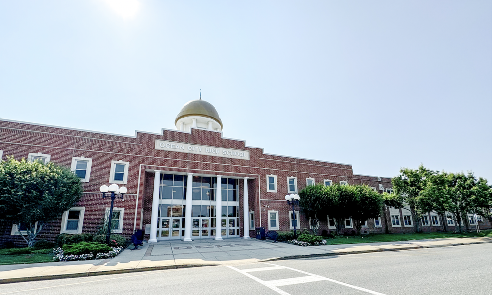 Ocean City High School Front entrance