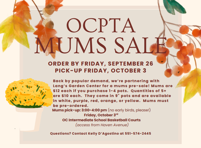 Mums Fundraiser Reminder