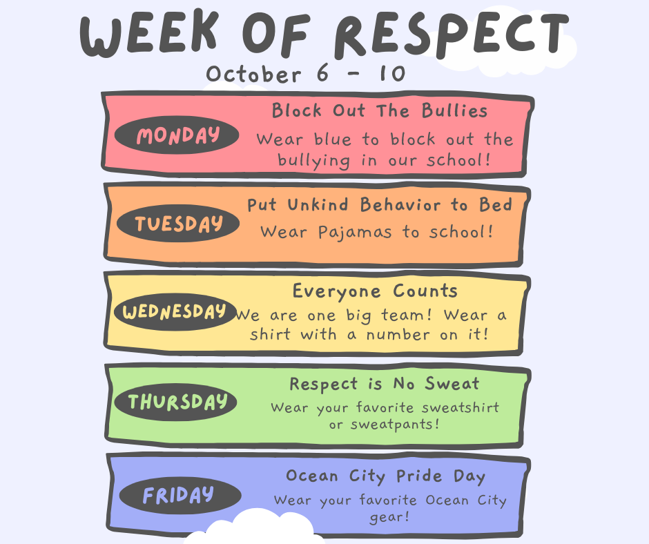 Week of Respect Theme Days