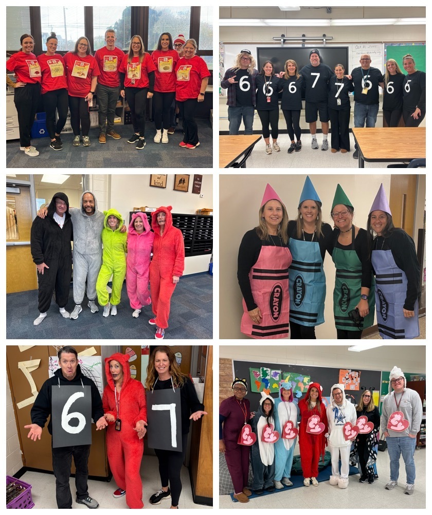 Teacher dressed up for Halloween and Red Ribbon Week