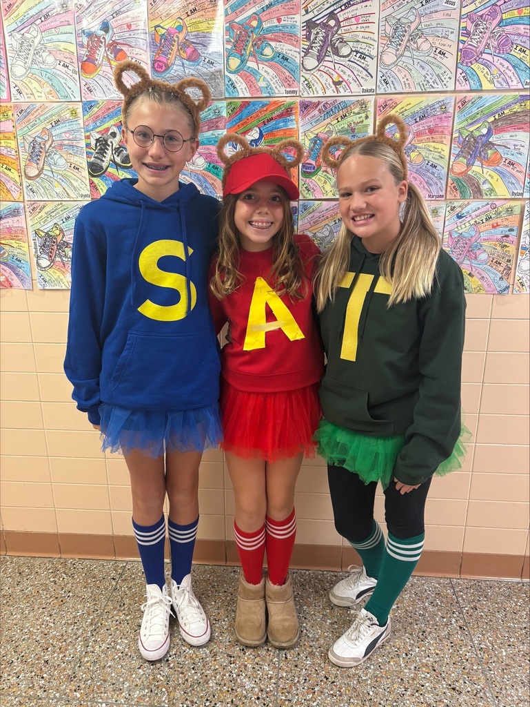 Students dressed up for Halloween and Red Ribbon Week