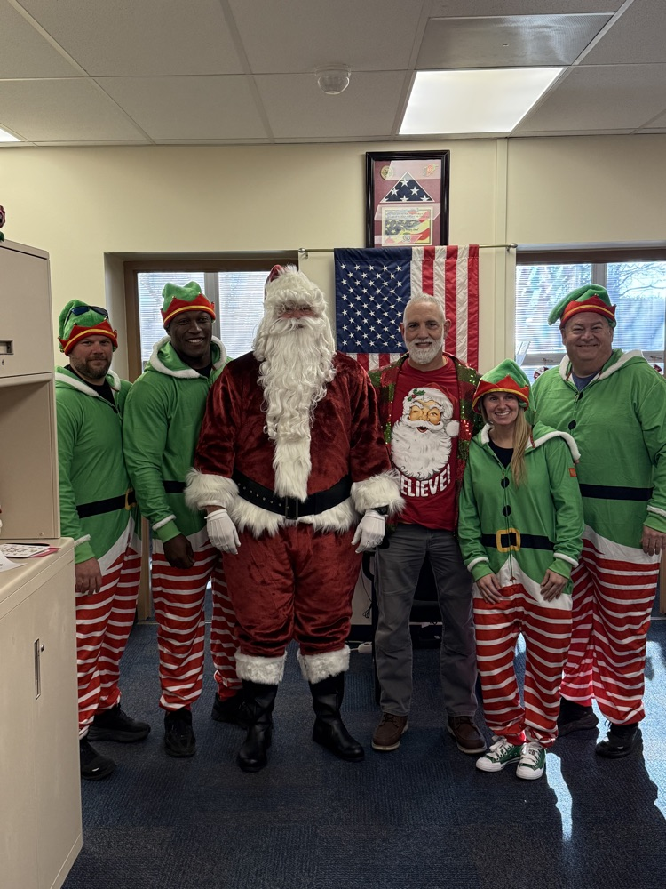 Santa and school elves 
