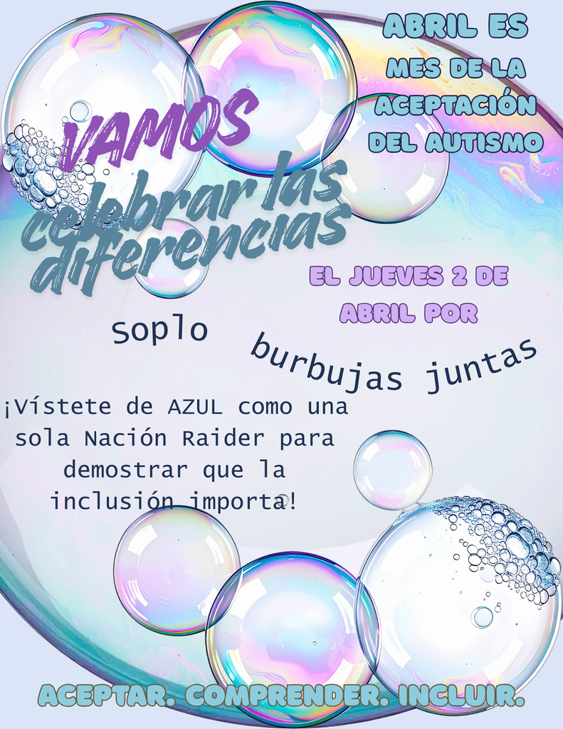 Wear blue for Autism Awareness Month