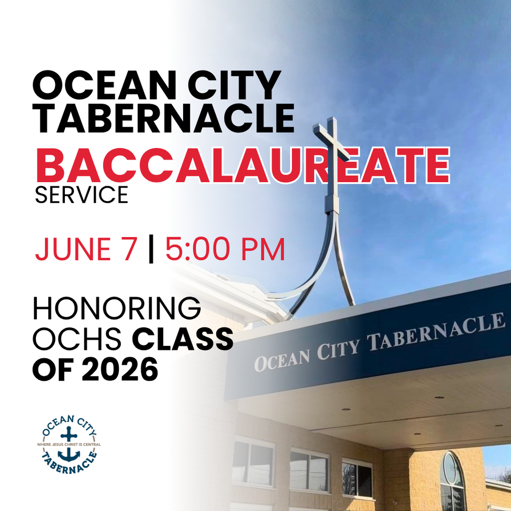 Ocean City Tabernacle Baccalaureate Service graphic