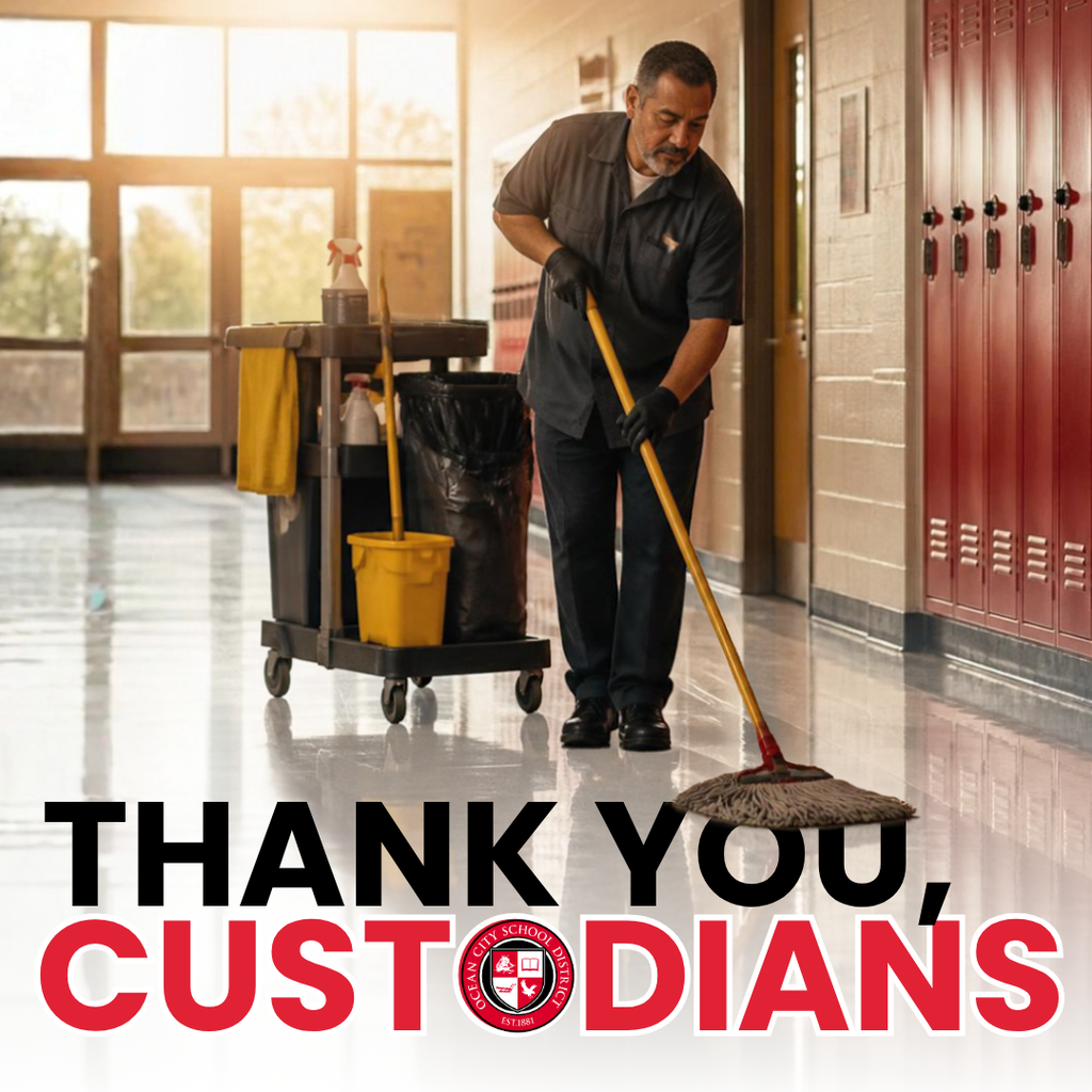 Thank you, Custodians custodian mopping the floor