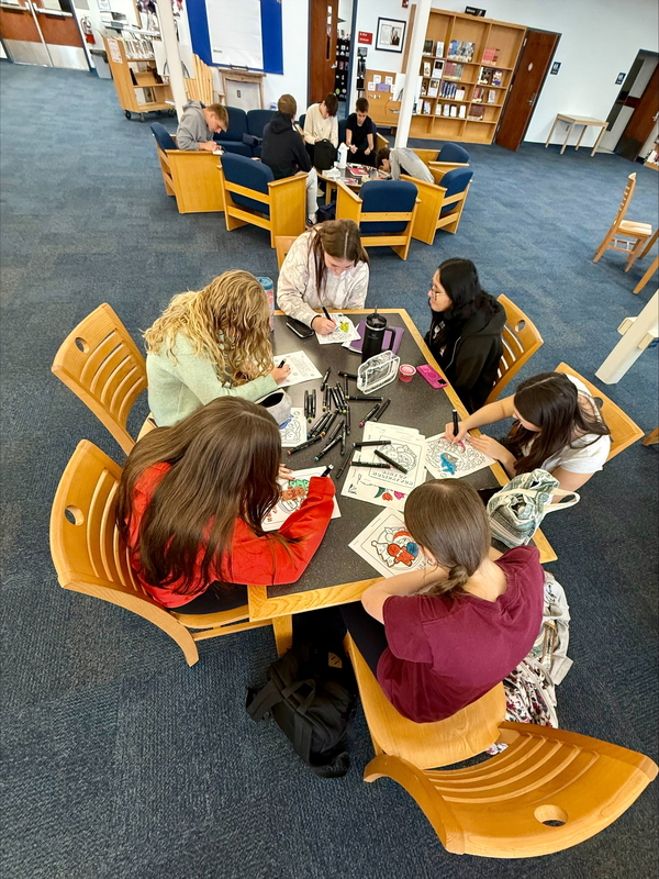  Ocean City High School students write and decorate holiday cards for local veterans. The initiative ensures that residents of three area veterans homes receive handmade, heartfelt holiday greetings.