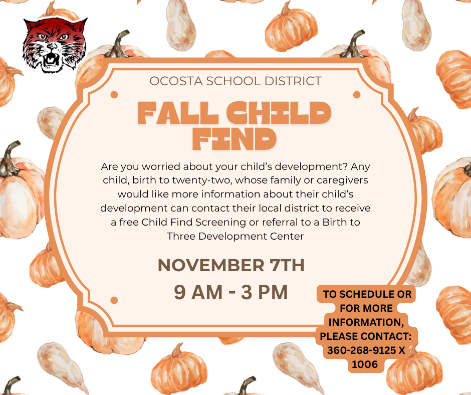 Fall Child Find Posting