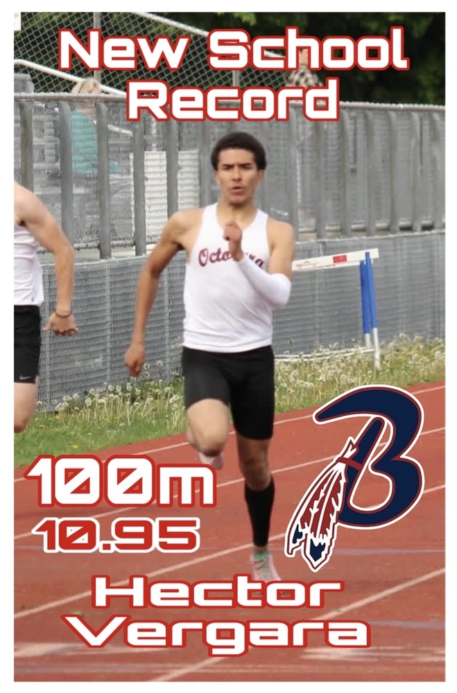 Congratulations to Hector Vergara for breaking the Octorara school record in the 100m with an incredible time of 10.95 seconds.