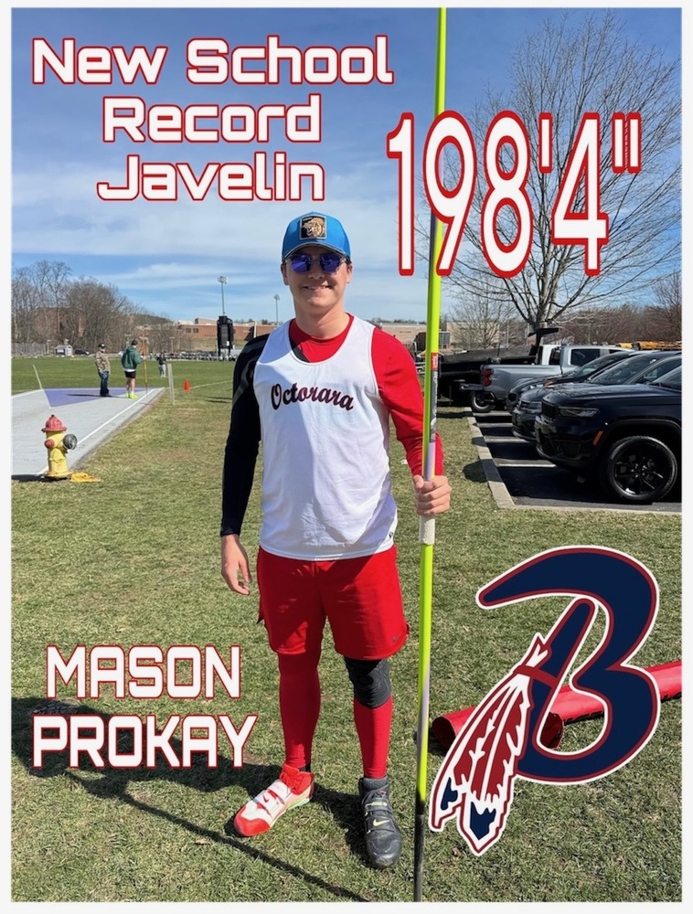 Congratulations to Mason Prokay for breaking the Octorara school record in javelin with an incredible throw of 198'4"! 
