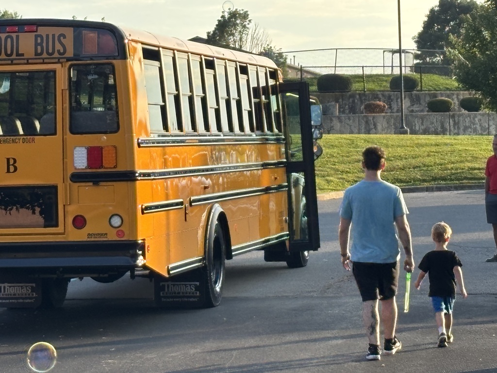 Student walking to the bus