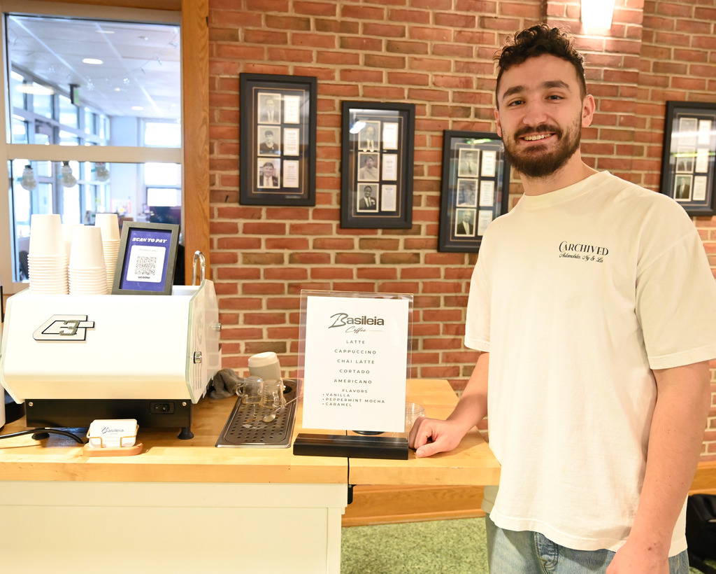 During a recent staff in-service day at Octorara Area School District, educators were welcomed with delicious coffee and a familiar face. Alex Lantz, Class of 2019 and owner of Basileia Coffee, returned to Octorara to serve coffee to the educators who helped shape his path.