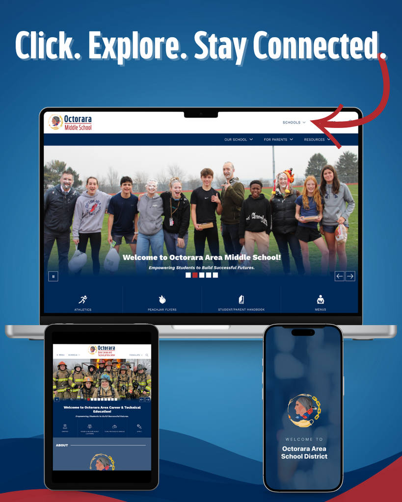 Click. Explore. Stay Connected. OASD has launched new subsites for each school.