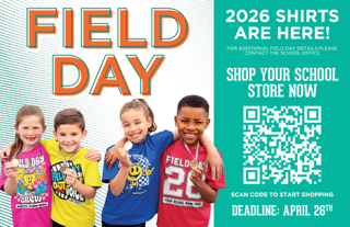 Field day shirts are available for purchase