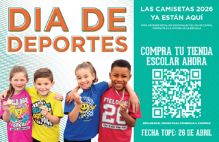 Field day shirts are available for purchase